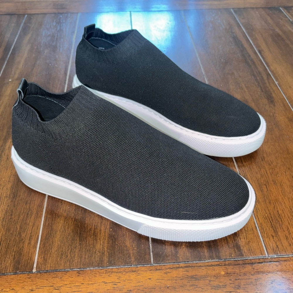 J Slides Black Slip Ons